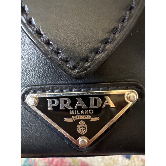 Prada Bauletto Black Nylon Leather Shoulder Bag With
Authentication Card - Picture 7 of 15